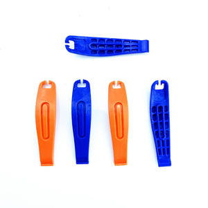 Levier de pneu en plastique, outil manuel 11x2.5x2cm pour réparation de vélo de montagne, vélo électrique, couleur orange, bleu, noir - Product Image 2