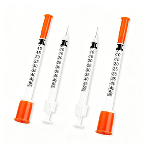 Jeringas Desechables Veterinarias y Médicas para Diabetes, Aguja de <span class=keywords><strong>Insulina</strong></span> de 32g, 100 Unidades, Jeringas de <span class=keywords><strong>Insulina</strong></span> de 1ml, Caja de 32g, Jeringa de <span class=keywords><strong>Insulina</strong></span> de <span class=keywords><strong>0.5</strong></span> - Product Image 1