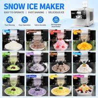 Machine à glace pilée commerciale de comptoir, style coréen, sans plomberie, portable, pour les magasins de thé aux perles et de glace au lait