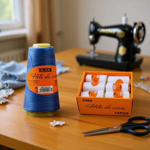 Filo da Cucito Ilan 2750 M Blu Medio 43 284 #   Per Macchine da Cucire - Product Image 2