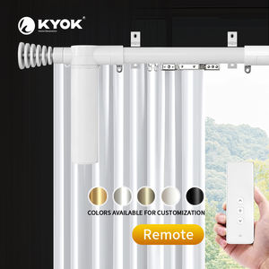 Riel Motorizado para Cortinas KYOK Blanco con Control Remoto - Motor Inteligente para Cortinas para Diseño de Interiores Moderno - Product Image 1