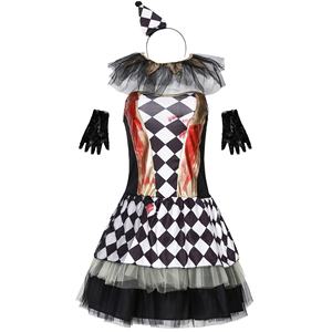 Costume de <span class=keywords><strong>Clown</strong></span> Maléfique de Carnaval Très Vendu, Tenue de Scène pour Spectacles, Robe de Déguisement d'Halloween pour Femmes, Vêtements de Fête - Product Image 4