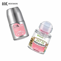 Flacon roll-on transparent en PETG de 60 ml pour l'aromathérapie des animaux, soins désodorisants, huiles parfumées et emballage de produits de toilettage
