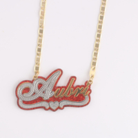 Collar con colgante de nombre angelical para niños, joyería personalizada, regalo