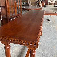 Table d'entrée en bois massif de style américain, table d'appoint vintage pour salon, table console étroite murale pour couloir