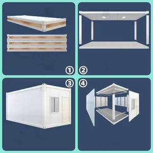 Casa Contenedor de Acero Prefabricada de Estilo Moderno y Lujo, con Uso Multifuncional como Oficina, de Dos o Tres Pisos - Product Image 4