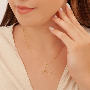 Collana appendiabiti in acciaio inossidabile da 316 L collana con pendente per la salute da donna - Product Image 5