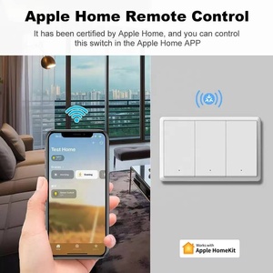 Interruptor de Luz de Parede Zigbee Push 1 Gangue com Neutro para Controle via App <span class=keywords><strong>Smart</strong></span> Life 230V em Material PC - Product Image 2