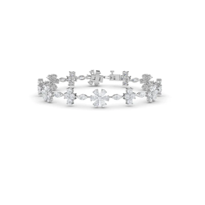 Bracelet en or/or rose avec diamant de laboratoire de luxe pour unisexe, taille radiant, brillance exceptionnelle, esthétique délicate et élégante - Product Image 4