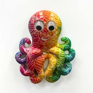 Aimants de réfrigérateur personnalisés en résine 3D de forme irrégulière, style Art Déco, souvenir de plage créatif, cadeau touristique fait main - Product Image 4