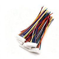 Kabel Harness Konektor Multi-Warna 10-Pin JST XH 2.54mm Custom Pabrik /CE dengan Kawat Tembaga Berlapis Timah untuk Sepeda Motor dan Mobil