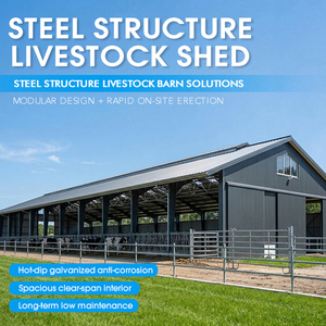 Struttura Prefabbricata in Acciaio Personalizzata per Allevamento Suini, Design di Edifici Agricoli per Bovini, Capre, Mucche, Polli, Cavalli, Stalle - Product Image 5