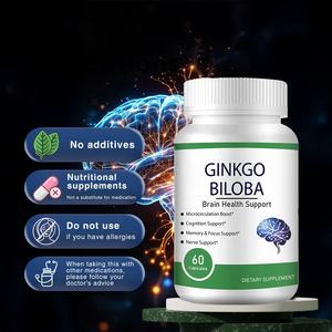 Extrait de Graines de Ginkgo Biloba de Marque Privée 300mg Supplément Booster Naturel de Mémoire Cérébrale Ginkgo Biloba Capsules - Product Image 5