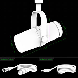 ไมโครโฟนแบบไดนามิก ZTT30 สำหรับบันทึก<span class=keywords><strong>เสียง</strong></span>ระดับมืออาชีพ ใช้ได้กับ XLR, USB, Youtube, แบบมีสาย สำหรับ<span class=keywords><strong>ร้อง</strong></span>เพลง - Product Image 3