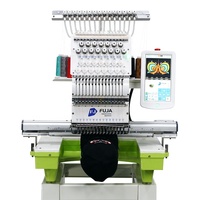 Machine à broder FUJA à tête unique 12 15 aiguilles machine à broder pour t-shirt monogramme saree informatisée