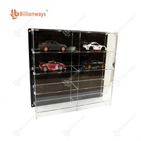 Vitrine pour voitures miniatures à 8 échelles Boîte en acrylique pour échelles 1/24 et 1/18 avec options de base de couleur personnalisées