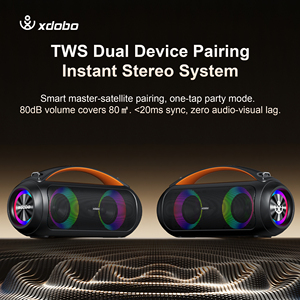 Altavoz Portátil para Exteriores XDOBO Vibe Plus II <span class=keywords><strong>de</strong></span> 80W con Luces LED RGB, Subwoofer, Sonido Estéreo Inalámbrico para Cine en Casa y Fiestas - Product Image 5