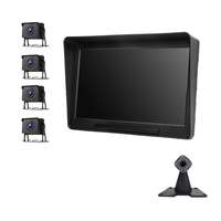 4CHs Android 8.1 2 + 32G camion Dvr Fit 9-36V avec Wifi GPS suivi moniteur à distance sur téléphone 4g voiture boîte noire DMS et ADAS CMSV7