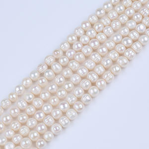 Poudre de perles d'eau douce naturelles 10-11 mm, blanches et violettes, pour la création de bijoux faits main avec matériau ABS, Zhuji - Product Image 5