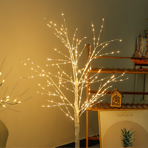 Led cây Bạch Dương Nhân Tạo dây Đồng đèn IP44 Pin hoạt động trong nhà ngoài trời chiếu sáng trang trí Giáng sinh firfly hiển thị - Product Image 4