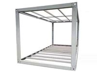 Cadres métalliques en stock, personnalisables, pour maisons conteneurs portables, conteneurs plats 20 pieds/40 pieds sans murs