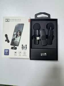 Microphone sans fil K9, microphone <span class=keywords><strong>cravate</strong></span> sans fil, microphone lavalier sans fil, microphone portable audio-vidéo sans fil - Product Image 6