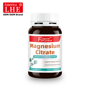 Fabricant de suppléments de citrate de magnésium Shecome pour le système nerveux et le soutien musculaire, 100 capsules de citrate de magnésium - Product Image 4