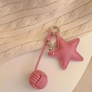 Llavero Colgante de PU Texturizado con Diseño de Estrella para Otoño/Invierno, Decoración para Coche/Mochila, Cadena Colgante en Capas, Regalo de Moda - Product Image 5