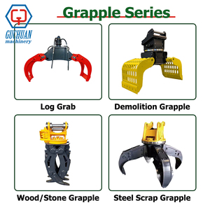Guchuan Mini Excavator Timber Grapple 360&deg; Rotating Log <strong>Grab</strong> for Trailers &amp; Forestry Machinery - Product Image 4