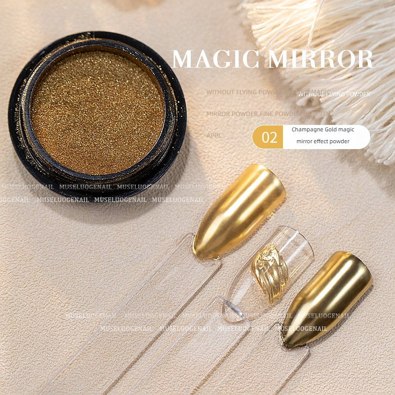 02 champagne gold magic mirror powder