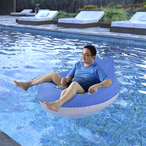 Chaise flottante de piscine gonflable motorisée personnalisée chaise longue pour adulte <span class=keywords><strong>tube</strong></span> flottant avec moteur pour la natation et le rafting - Product Image 2