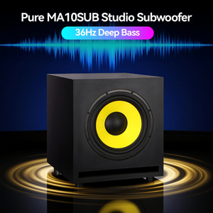 CHORDIO MA10 Subwoofer Activo de Alta Fidelidad de 10 Pulgadas, Equipo de Audio Profesional para Estudio, Altavoz de Graves Profundos para Experiencias Cinematográficas en Casa - Product Image 2