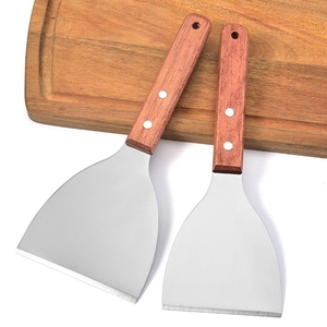 Spatola <span class=keywords><strong>in</strong></span> <span class=keywords><strong>Legno</strong></span> per Barbecue, Griglia, Pizza, Pancake e Raschietto per Piastra Piatta - Product Image 2