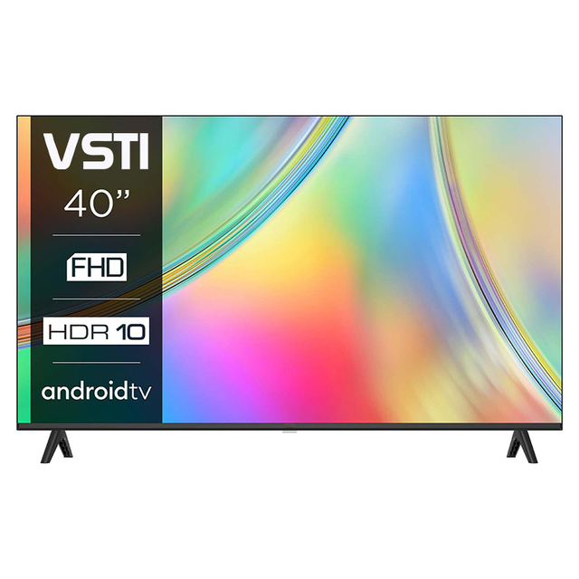 VSTI LED Smart TV Original Brand New Grade HD Frameless 40 Inch Android TV Wireless WiFi Hotel Use Black 1080p