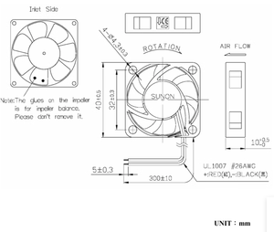 MF40100V2-1000C-A99 Micro 40Mm Sunon Maglev Bóng Im Lặng Quạt Làm Mát 40X40 DC 5V 0.65W 3Pin OEM/ODM 20.6DBA - Product Image 5