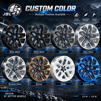 Jantes forgées monobloc personnalisées de 16 à 24 pouces, face usinée argentée, finition noire brillante, 5x120, en alliage, pour Range Rover Vogue Sport