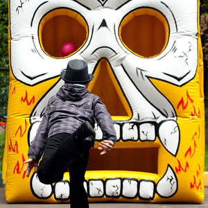 Calavera inflable de dardos nuevos, atracción de dardos inflables "Calavera" a la venta, campo de tiro de calavera pirata hinchable - Product Image 3