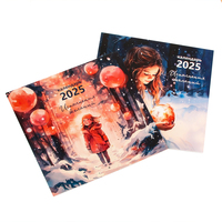 2025 2026 personnalisé chinois personnalisé papier mensuel calendrier mural planificateur impression