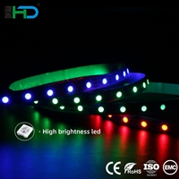 Bande LED RGB WS2812B 5V avec PCB en cuivre, 60 LED/m, longueur de 5 mètres, connectivité USB/Wi-Fi