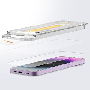 ชุดอุปกรณ์ติดตั้งฟิล์มกระจกนิรภัยแบบใส 9H HD สำหรับ iPhone 13 14 Pro Max ราคาโรงงาน รับประกันคุณภาพ - Product Image 5