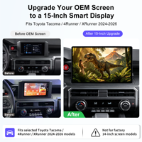 Autoradio Android 15 pouces pour Toyota Tacoma 4Runner 2024+ avec écran CarPlay, Android Auto, radio multimédia, GPS et navigation