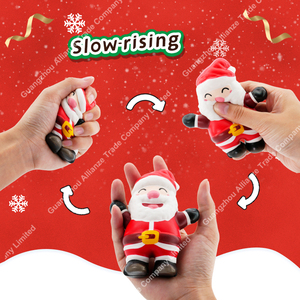 Juguete Antiestrés de Espuma PU Suave de Rebote Lento con Forma de Árbol, Muñeco de Nieve y Reno, Temática Navideña, Regalo Decorativo para las Fiestas - Product Image 4