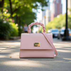 Bolso Bandolera Fana Unica Lena Pequeño con Pétalos Rosados, Material PU, Cierre Magnético, Bolso Mensajero para Mujer, Uso Diario en Todas las Temporadas - Product Image 2