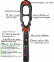 HK809 Détecteur de signal GPS sans fil Détecteur de dispositif anti-écoute Détecteur de traqueur GPS