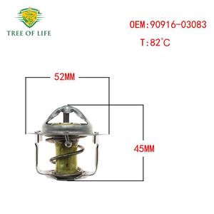 เทอร์โมสตัทเครื่องยนต์ Tree Of Life รุ่น 90916-03083 สำหรับรถกระบะโตโยต้า 82 ระบบควบคุมน้ำหล่อเย็นอัตโนมัติ - Product Image 4