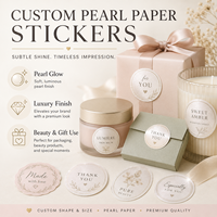 Etiquetas Adhesivas de Vinilo Personalizadas, Resistentes al Agua, Etiquetas Blancas Premium para Cajas de Regalo, Productos de Cuidado de la Piel, Cosméticos, Velas y Embalaje de Manualidades