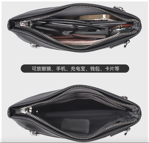Cartera Larga para Hombre de Cuero Vacuno Genuino, Bolso de Mano Moderno y Elegante, Multifuncional, Casual y de Negocios - Product Image 5