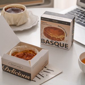 กล่องขนมแบบกำหนดเอง กล่องขนมปัง กล่องกระดาษสีขาวพับได้ รีไซเคิลได้ สำหรับใส่ทาร์ตไข่และคุกกี้ - Product Image 4