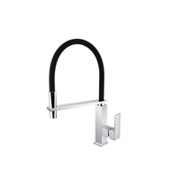 Pulvérisateur en caoutchouc Robinet d'évier de cuisine à ressort commercial Pulvérisateur extractible Robinet de cuisine moderne en laiton à vente chaude