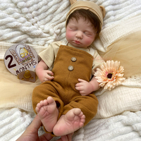 20 inç LouLou Premium Saf Silikon Yeniden Doğmuş Bebek El Yapımı Detaylı Gerçekçi Bebek Gövdesi Kişiselleştirilmiş Koleksiyonluk ve Hediyelik Amaçlı